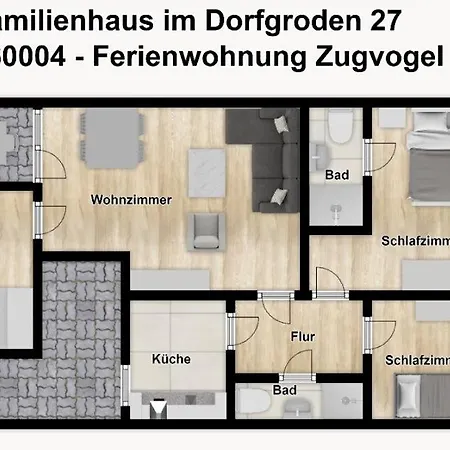 דירה Familienhaus Im Dorfgroden 27 Zugvogel וגנרוגה